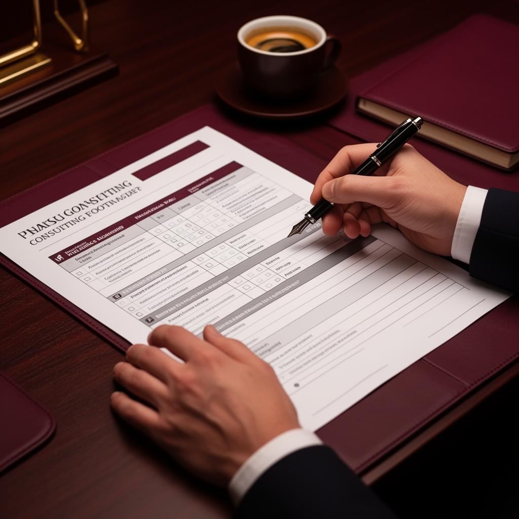 Revue d'un planning opérationnel sur un bureau